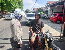 Satlantas Polres Ternate Tindak 455 Kendaraan, Didominasi Tidak Gunakan Helm