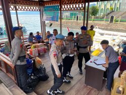 Cegah Potensi Gangguan Kamtibmas, Polairud Polda Malut Patroli di Pelabuhan Gamalama