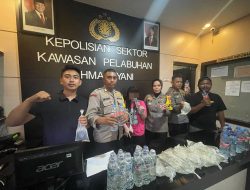 Razia Miras Kapal dari Manado, Polsek KP3 Ahmad Yani Ternate Amankan Satu IRT