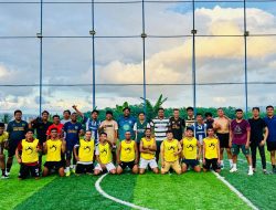 Uji Taktik,  Anak Asuh Coach Bradex Kalahkan Tim Kembanggaan Kasubdit V Intelkam Polda Malut 4-3