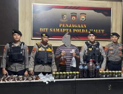 Jual Miras, Seorang Pria di Ternate Ditangkap Polda Maluku Utara