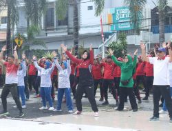 Ramaikan HUT Bhayangkara ke 79, Polres Ternate buat Olahraga Bersama