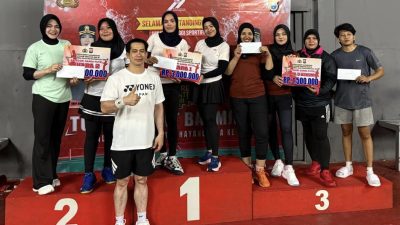 AKBP Anita Ratna Yulianto, Beri Selamat para Pemenang Badmintol di Hut Bhayangkara ke 79