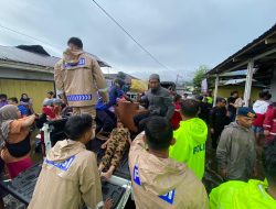 Polres Halmahera Selatan Evakuasi Warga Terdampak Banjir