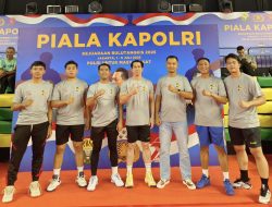 Kasat Narkoba Polres Ternate bawa Tim Badminton Polda Malut di Ajang Kapolri Cup Tahun 2025