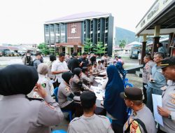 Pimpin Pemeriksaan Kesehatan, Kapolres Ternate minta Personel jaga Kesehatan Fisik