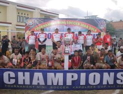 Turnamen Mini Soccer Kapolres Cup VIII Resmi Ditutup, Nuisuya FC Keluar Sebagai Juara