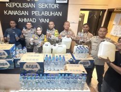 Pasokan Ratusan Liter Miras dari Manado Berhasil Disita Polsek KP3 Ternate