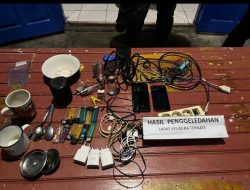 Lapas Kelas IIA Ternate Gelar Razia Insidentil, Sejumlah Barang Bukti Diamankan Petugas