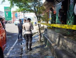 Penyelidikan Kebakaran di Rumah Makan, Polres Ternate Koordinasi Labfor Polda Sulut