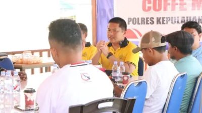 Perkuat Keterbukaan Informasi Publik, Kapolres Sula Coffe Morning dengan Pers