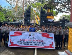 Siswa SPN Polda Maluku Utara Gelar Kegiatan Sosial di Tidore dan Ternate