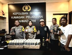 Polsek Ahmad Yani Gagalkan Pasokan 48 Kaleng Bir Hitam Guinness di Pelabuhan