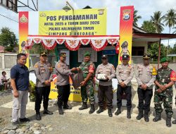 Monitoring Pos Pengamanan di Halmahera Timur, Bobby: Apresiasi Pimpinan atas Dedikasi Anggota