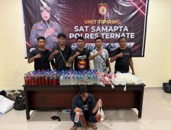 Diduga Jual Minuman Keras Ilegal di Ternate, Seorang Perempuan Ditangkap Polisi