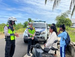 Satlantas Polres Halmahera Timur Gelar Operasi Keselamatan, Chrisvani: Tanggung Jawab Bersama