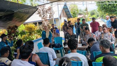 Pemulihan Pascakonflik, Danrem dan Kapolda Temui Warga Sibenpope Halmahera Tengah