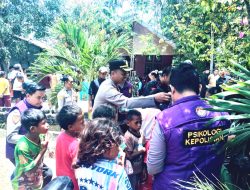 Polda Gelar Trauma Healing Anak-Anak Pascakonflik di Halmahera Tengah