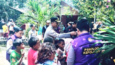 Polda Gelar Trauma Healing Anak-Anak Pascakonflik di Halmahera Tengah