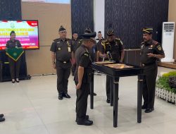 Lantik Aspidsus dan Kajari Halmahera Utara, Kajati Harap Berikan Energi Positif