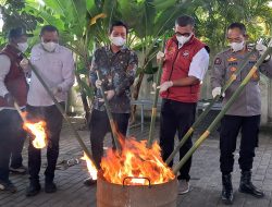 Polda Maluku Utara Musnahkan 9,5 Gram Sabu dan 211,1 Gram Ganja