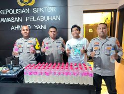 Polsek KP3 Ahmad Yani Ternate Amankan 65 Botol Cap Tikus