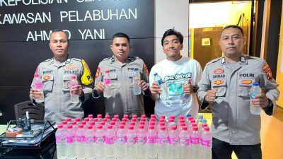 Polsek KP3 Ahmad Yani Ternate Amankan 65 Botol Cap Tikus