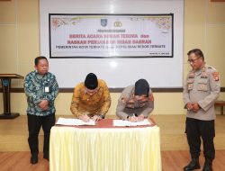 Pemkot Hibah Bangunan ke Polres untuk Difungsikan sebagai Polsek Ternate Tengah