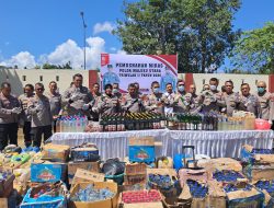 Kapolda Maluku Utara Pimpin Pemusnahan Minuman Keras Triwulan I Tahun 2026