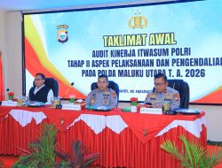 Audit Itwasum Polri, Kapolda Maluku Utara Tegaskan Sarana Evaluasi Pelaksanaan Tugas