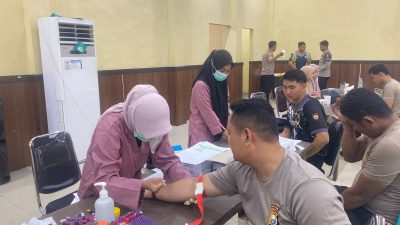 Bentuk Perhatian Institusi, Polres Ternate Gelar Pemeriksaan Kesehatan Berkala kepada Personel