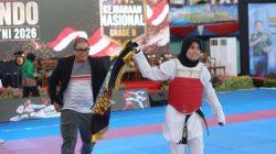 Polwan Polres Ternate Bripda Ikja Raih Medali Emas Taekwondo Piala Panglima TNI