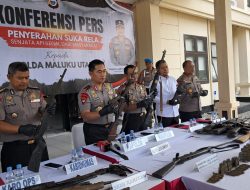 Terima 32 Pucuk Senja Api dari Masyarakat, Kapolda Maluku Utara: Mencegah Potensi Penyalagunaan