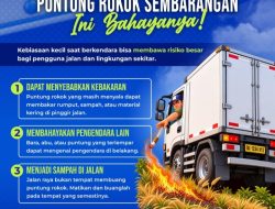 Ditlantas Polda Maluku Utara Mengimbau Pengendara maupun Penumpang agar Tidak Merokok saat Berkendara