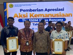 NHM Terima Penghargaan Aksi Kemanusiaan Tim ESDM Siaga Bencana 2026