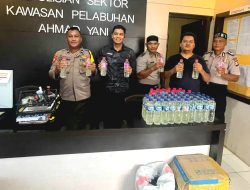 Personel KP3 Ahamad Yani Ternate Gagalkan Penyelundupan 60 Botol Cap Tikus dari Manado