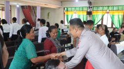 Minggu Kasih di Gereja, Kapolres Halmahera Timur Ajak Jemaat Jaga Kerukunan dan Toleransi